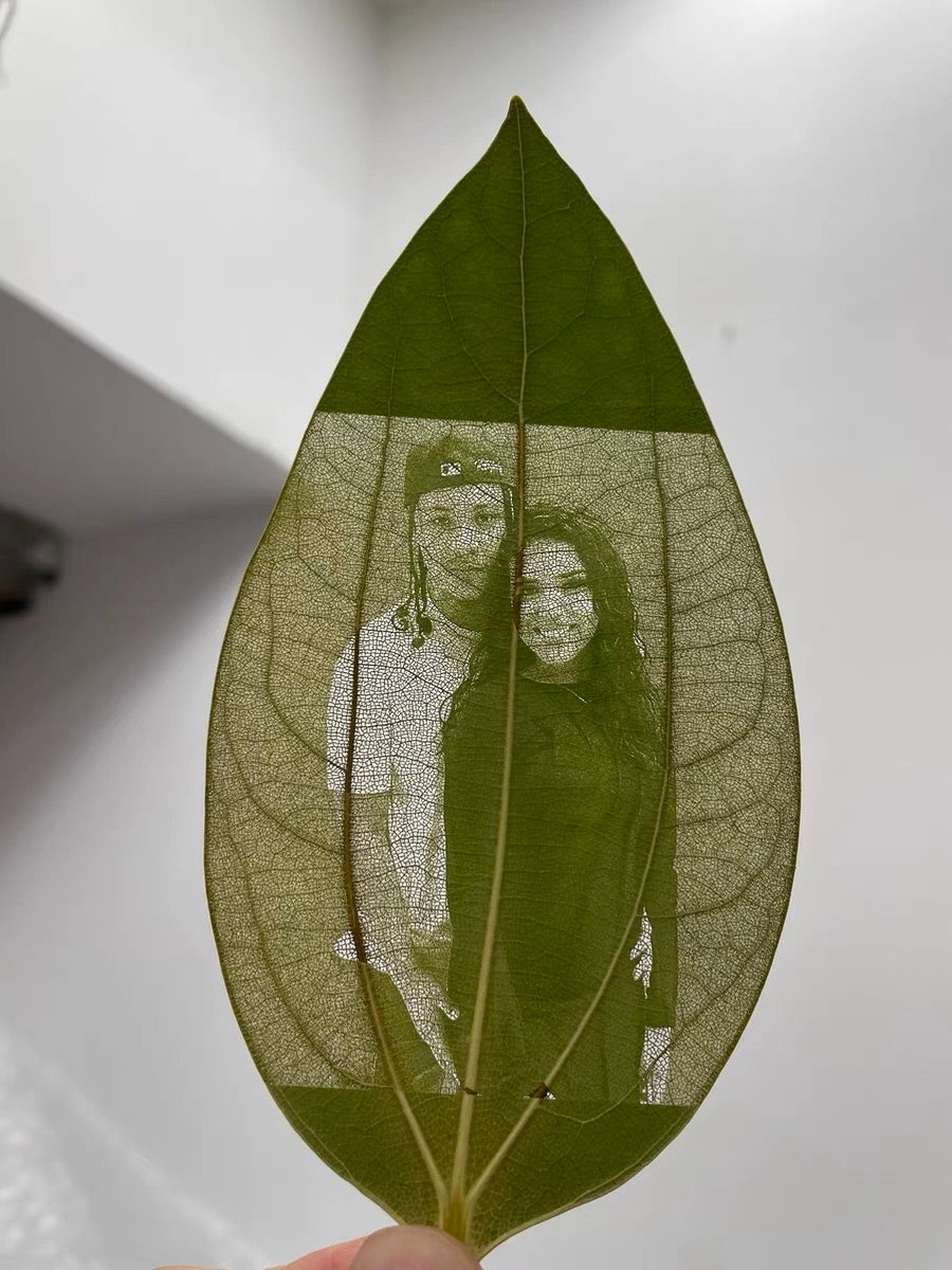 Personalized customization of leaf photos