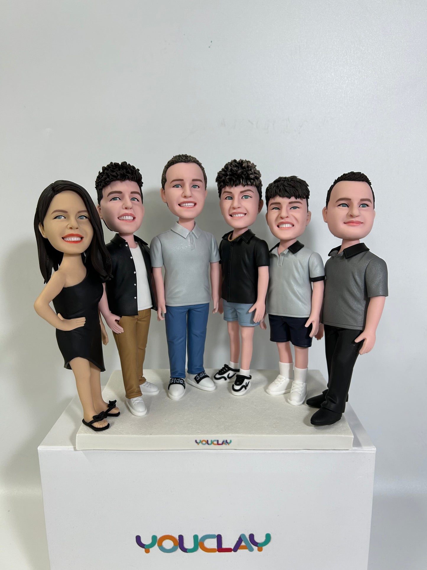 Fully Customizable Six Bobbleheads(person or pet)