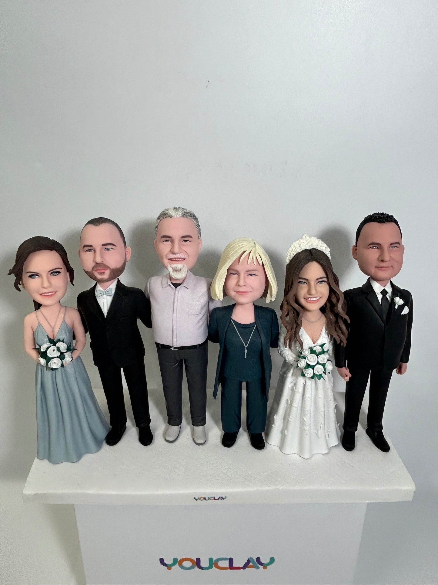 Fully Customizable Six Bobbleheads(person or pet)