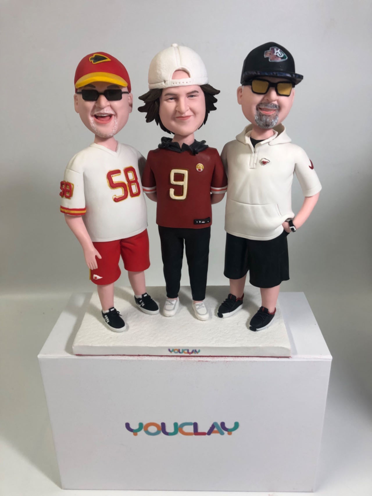 Fully Customizable Triple Bobbleheads(person or pet)