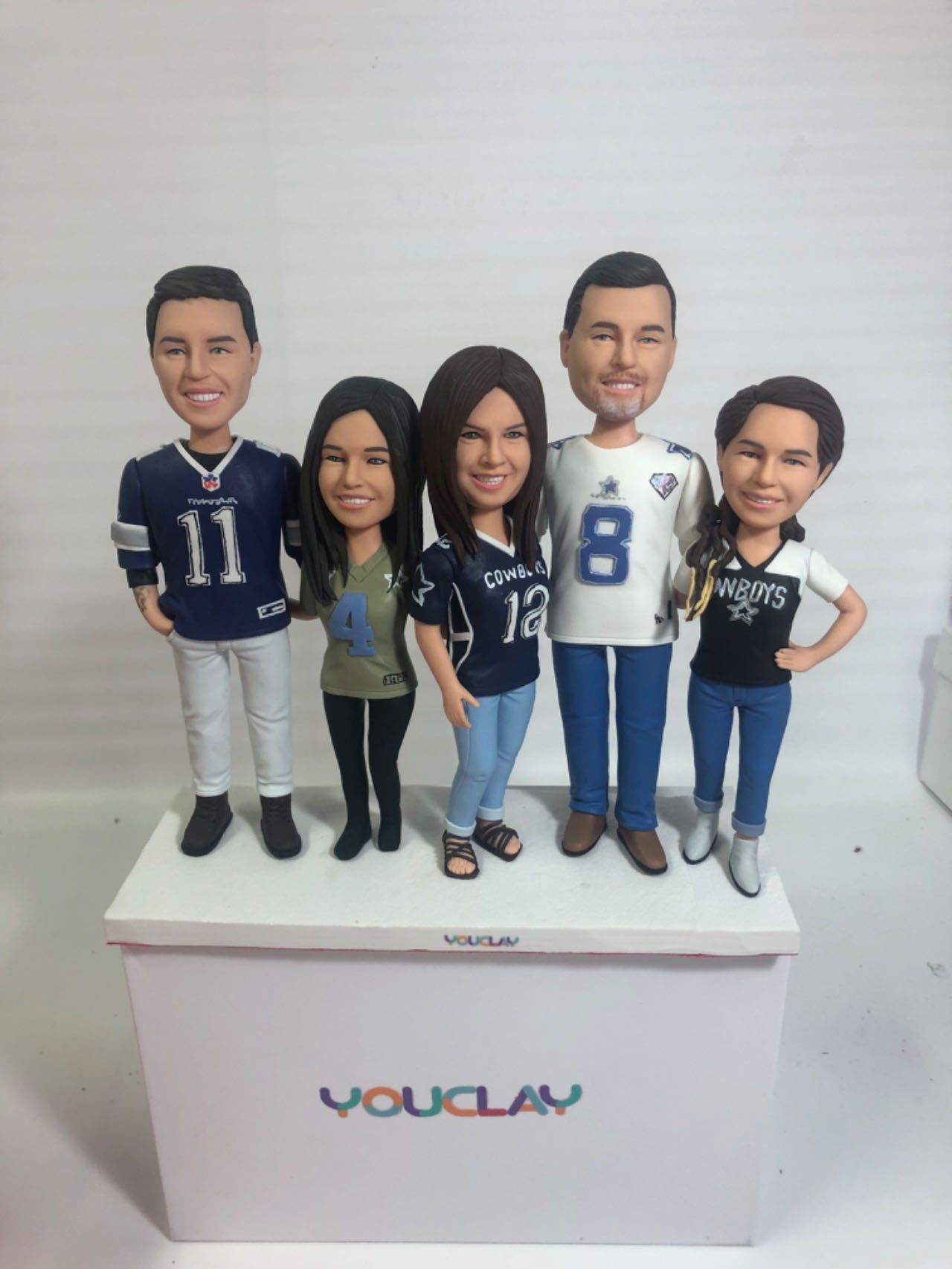 Fully Customizable Five Bobbleheads(person or pet)