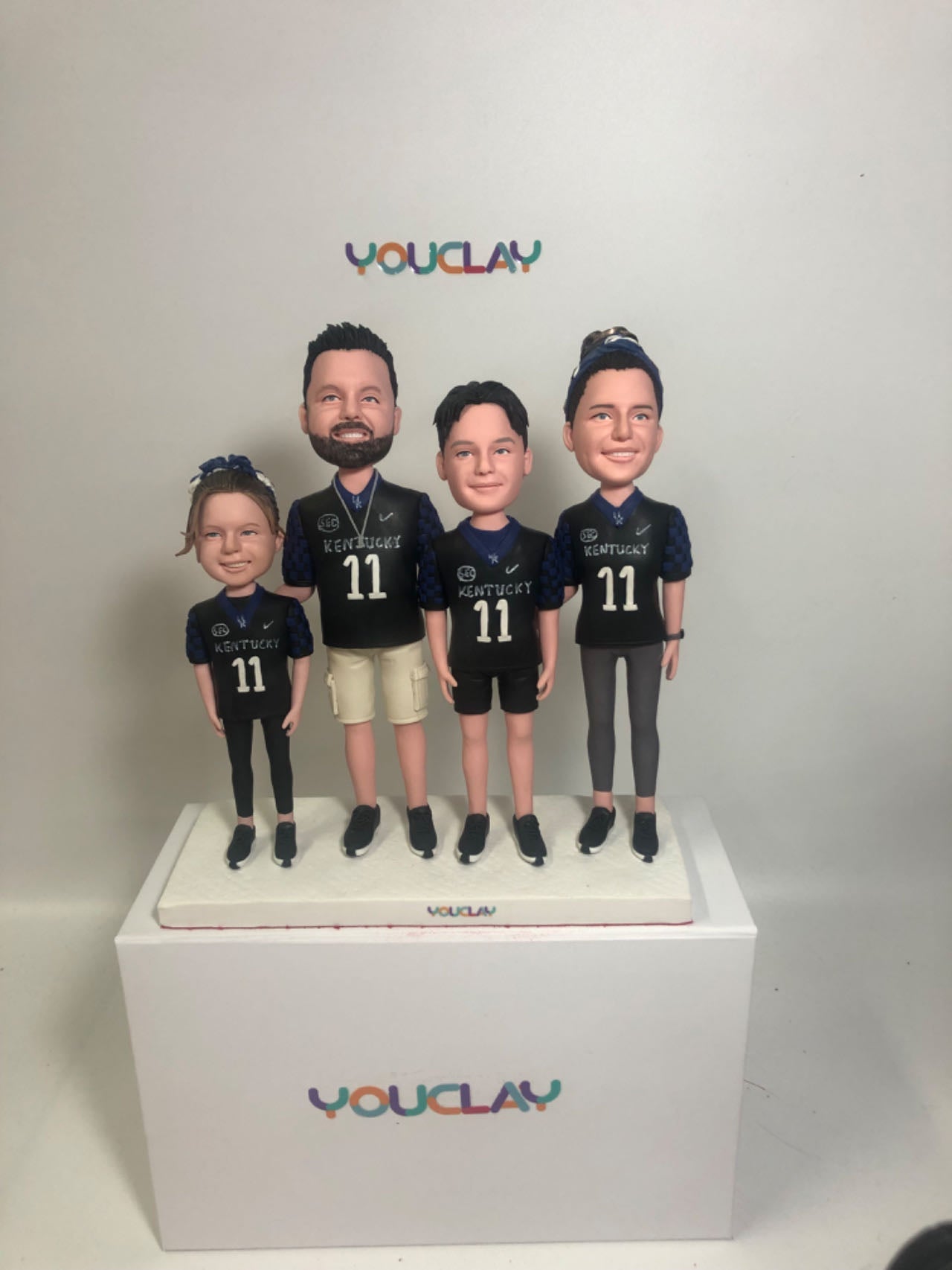 Fully Customizable Four Bobbleheads(person or pet)