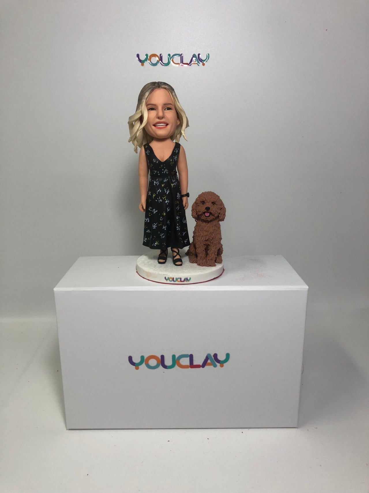 FULL CUSTOMIZED BOBBLEHEAD FOR YOURSELF & PET