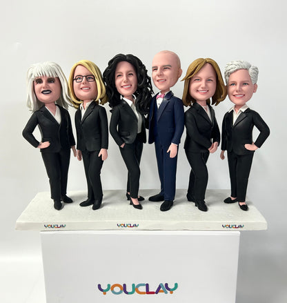 Six Bobbleheads entièrement personnalisables (personne ou animal de compagnie)