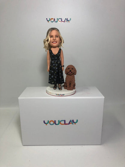 BOBBLEHEAD ENTIÈREMENT PERSONNALISÉ POUR VOUS ET VOTRE ANIMAL DE COMPAGNIE