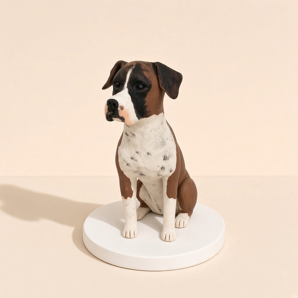 Custom Pet Bobblehead from Photo - custom clay dog & cat bobblehead from your photo
