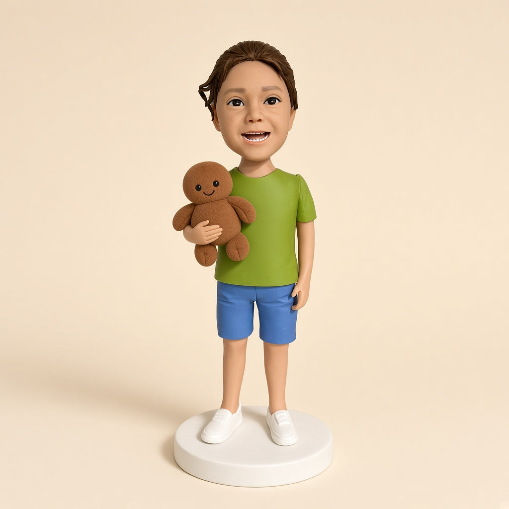 Fully Customizable Child's Bobblehead - custom clay bobblehead from your photo
